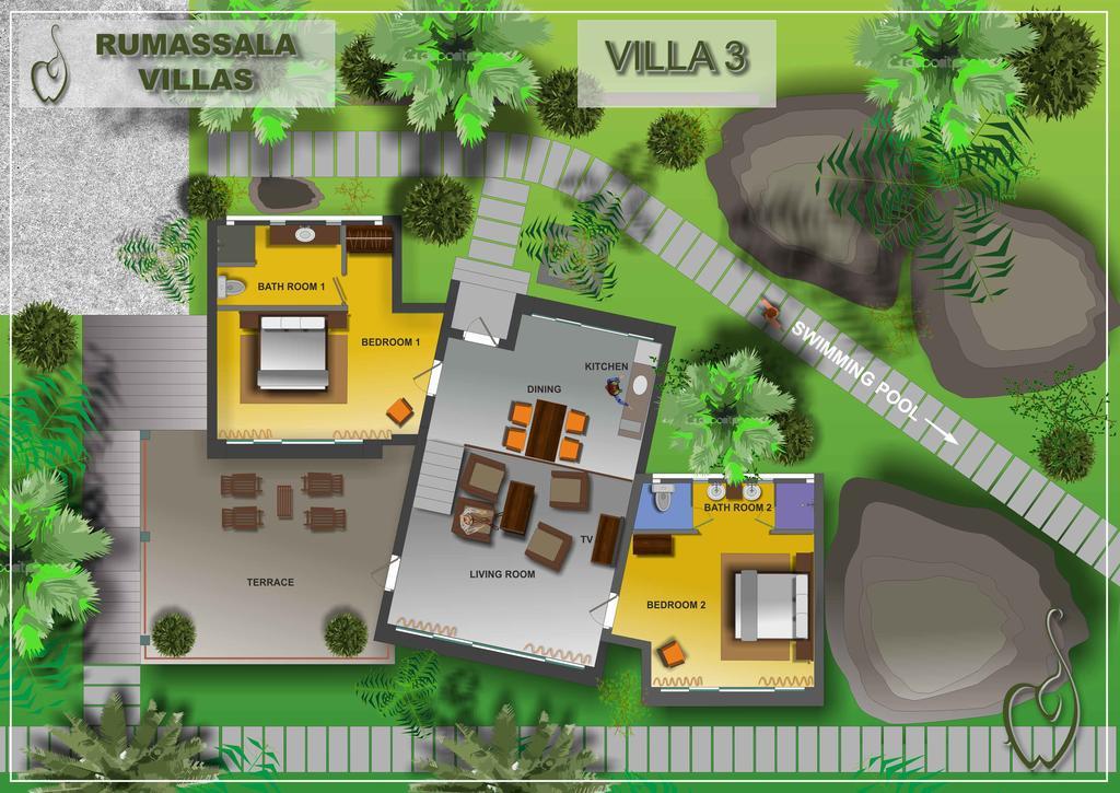 Rumassala Villas Unawatuna Dış mekan fotoğraf