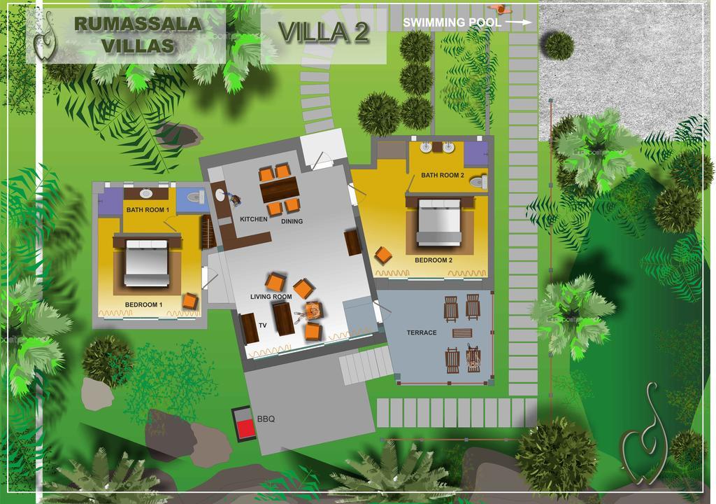 Rumassala Villas Unawatuna Dış mekan fotoğraf